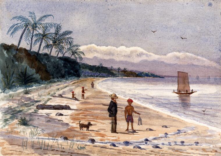 Plaża w XIX wieku